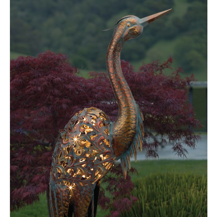 Regal Solar Bird Stake - Heron