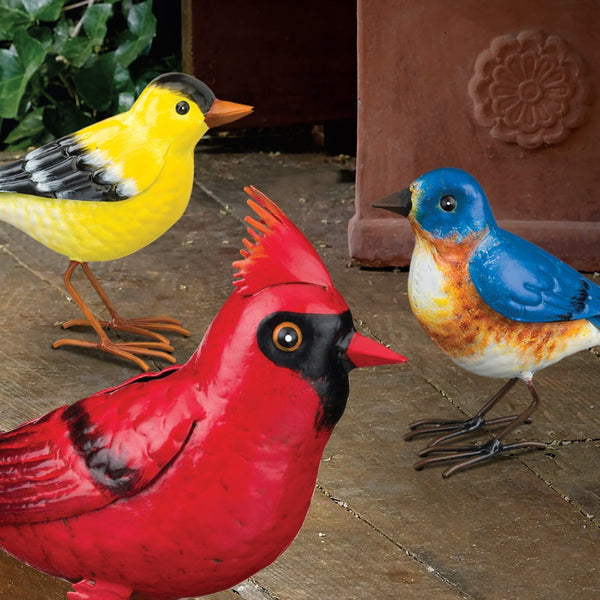 Songbird Classic Mini Bird Figurines Set of 12, Bird Table Piece Sculptures  at Songbird Garden
